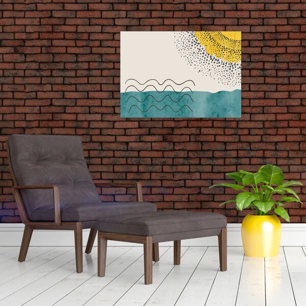 Slika - Apstraktna slika plaže N⁰1 (70x50 cm)