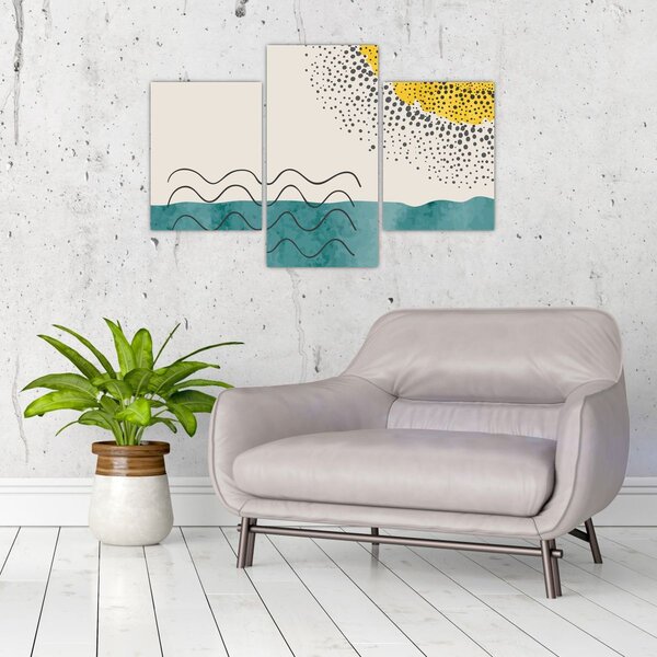 Slika - Apstraktna slika plaže N⁰1 (90x60 cm)