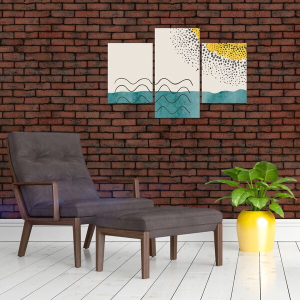 Slika - Apstraktna slika plaže N⁰1 (90x60 cm)