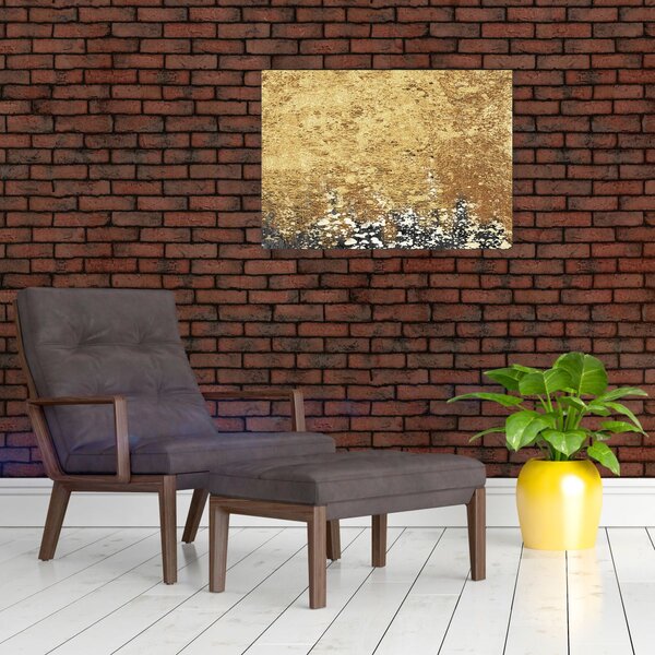 Slika - Zlatna struktura N⁰3 (70x50 cm)