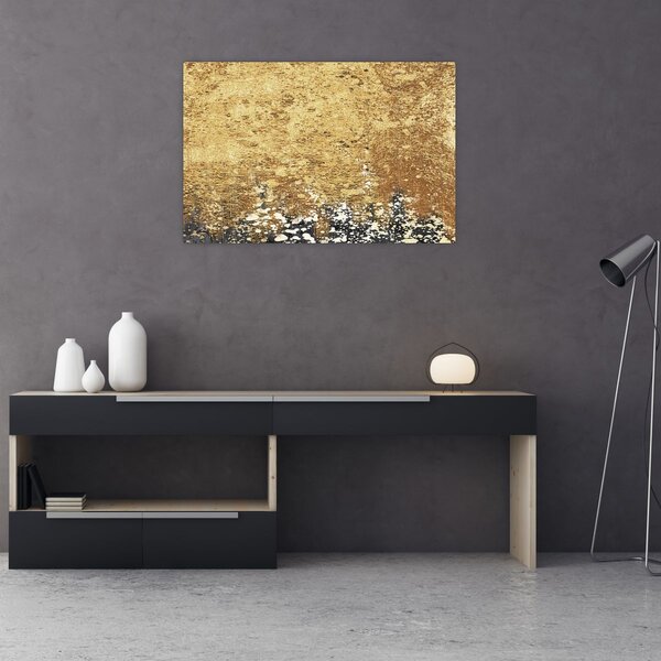 Slika - Zlatna struktura N⁰3 (90x60 cm)