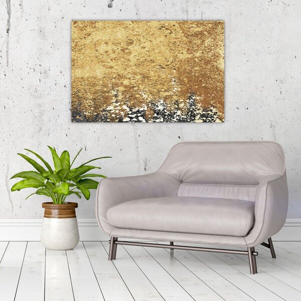 Slika - Zlatna struktura N⁰3 (90x60 cm)