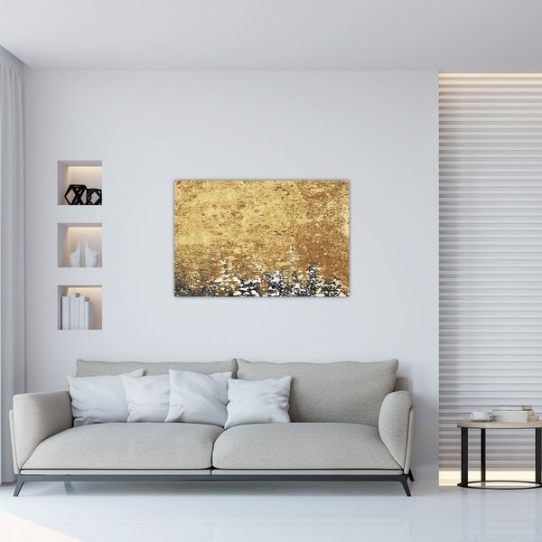 Slika - Zlatna struktura N⁰3 (90x60 cm)