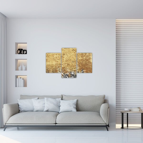 Slika - Zlatna struktura N⁰3 (90x60 cm)