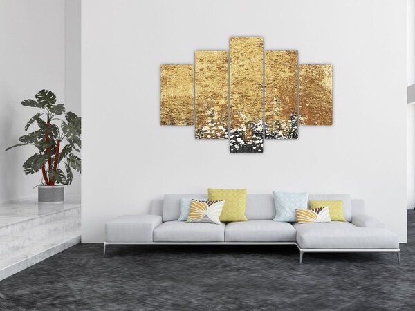Slika - Zlatna struktura N⁰3 (150x105 cm)