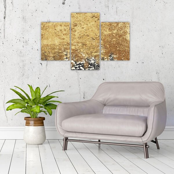 Slika - Zlatna struktura N⁰3 (90x60 cm)