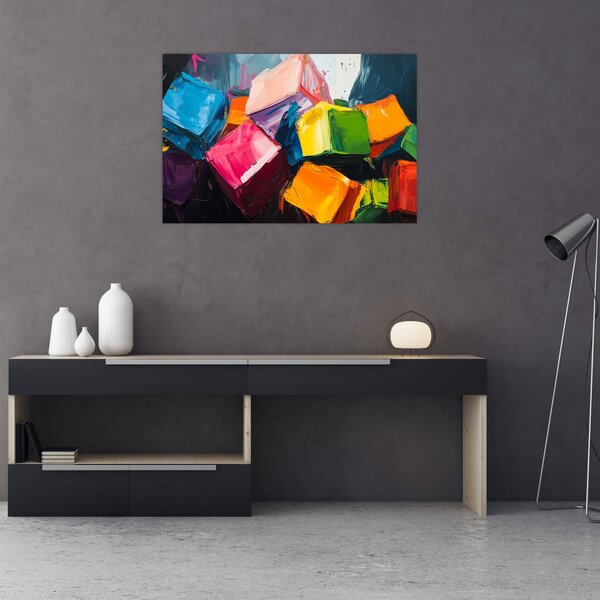 Slika - Šarene kocke (90x60 cm)