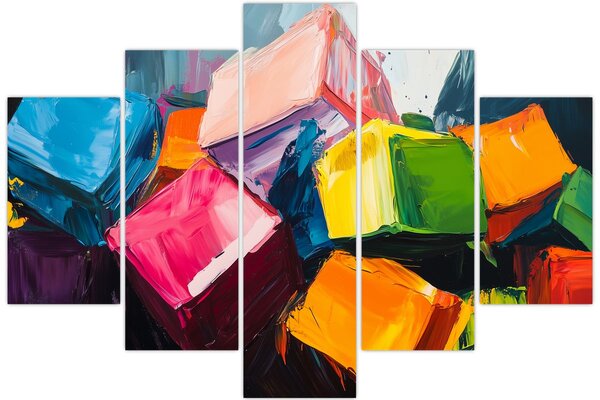 Slika - Šarene kocke (150x105 cm)