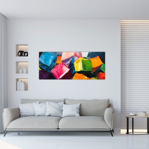 Slika - Šarene kocke (120x50 cm)