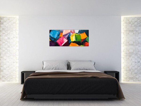Slika - Šarene kocke (120x50 cm)