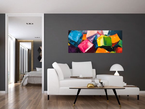Slika - Šarene kocke (120x50 cm)