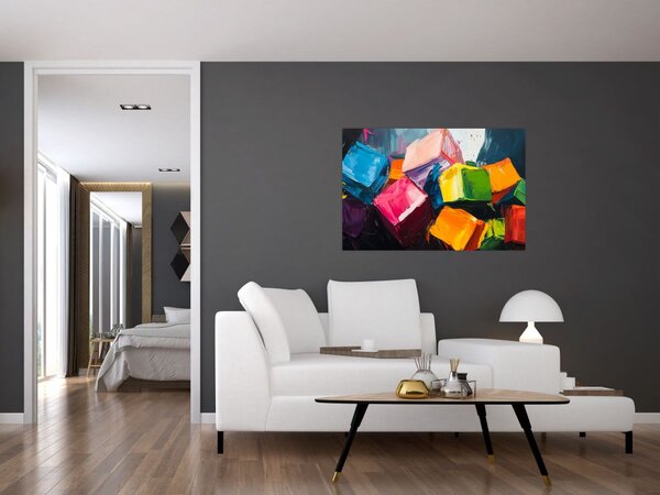 Slika - Šarene kocke (90x60 cm)