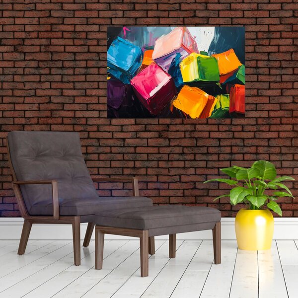 Slika - Šarene kocke (90x60 cm)