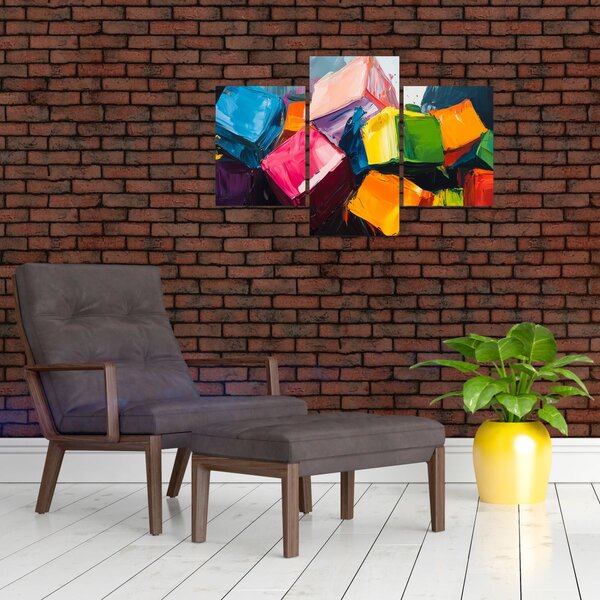 Slika - Šarene kocke (90x60 cm)