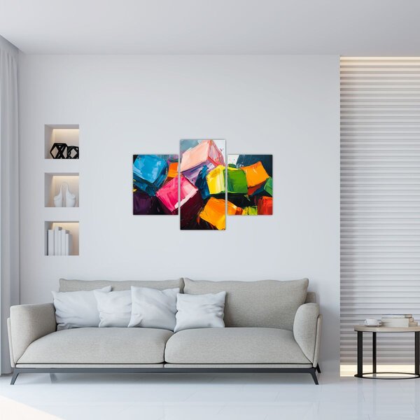 Slika - Šarene kocke (90x60 cm)
