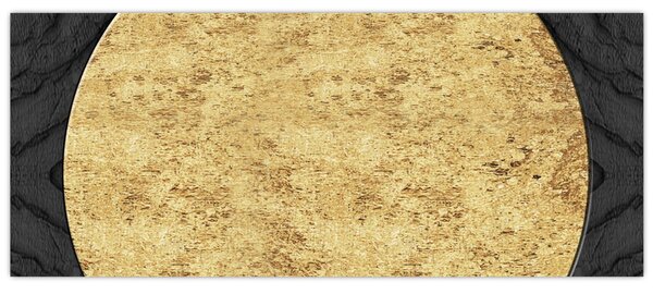 Slika - Zlatna struktura N⁰2 (120x50 cm)