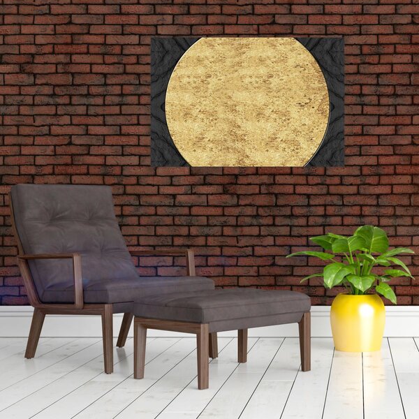Slika - Zlatna struktura N⁰2 (90x60 cm)