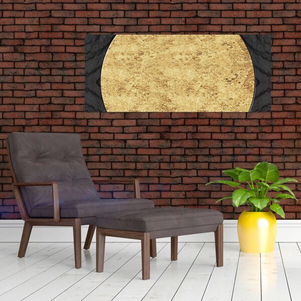 Slika - Zlatna struktura N⁰2 (120x50 cm)