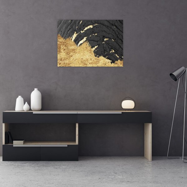Slika - Zlatna struktura N⁰1 (70x50 cm)