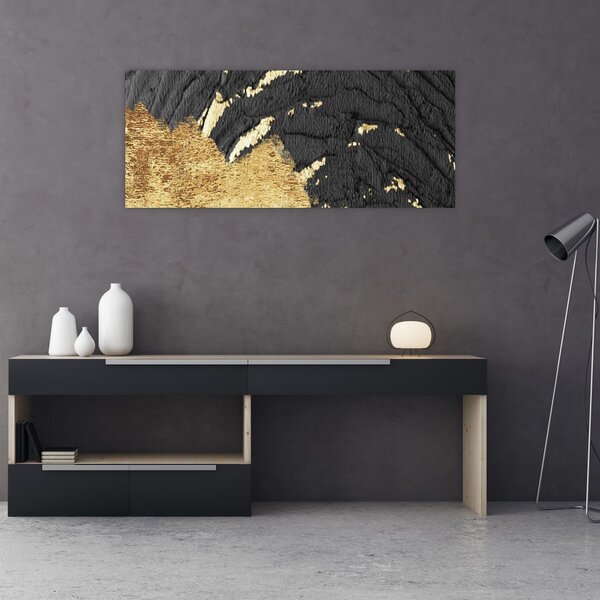 Slika - Zlatna struktura N⁰1 (120x50 cm)
