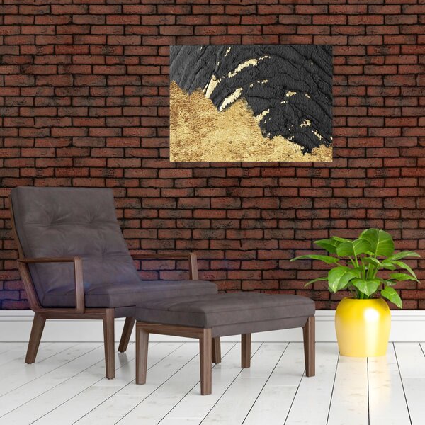 Slika - Zlatna struktura N⁰1 (70x50 cm)