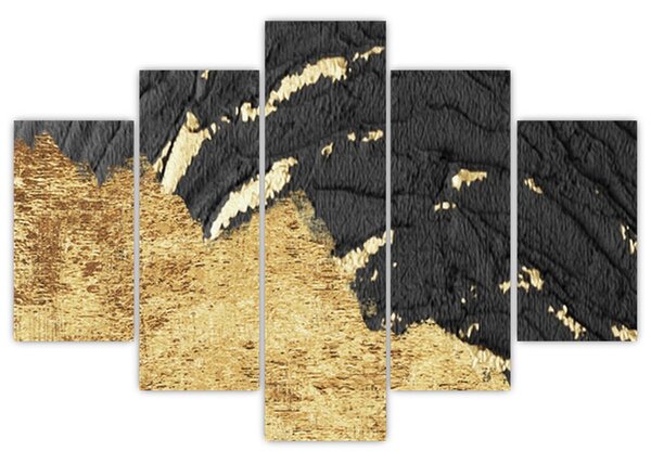 Slika - Zlatna struktura N⁰1 (150x105 cm)