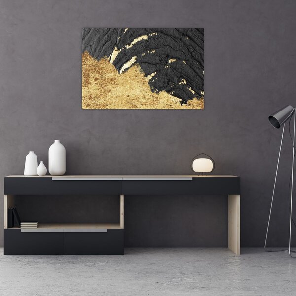 Slika - Zlatna struktura N⁰1 (90x60 cm)