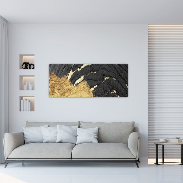 Slika - Zlatna struktura N⁰1 (120x50 cm)