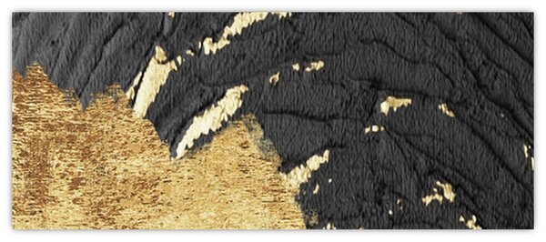 Slika - Zlatna struktura N⁰1 (120x50 cm)