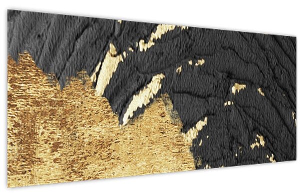 Slika - Zlatna struktura N⁰1 (120x50 cm)