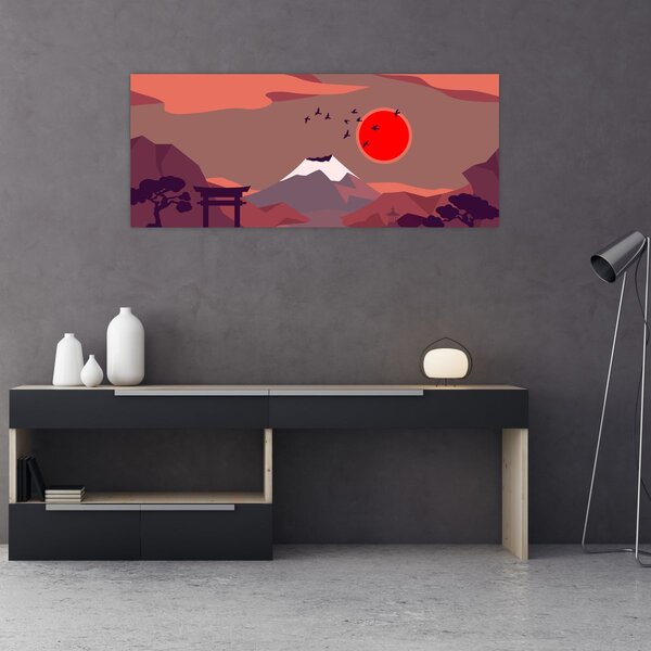 Slika - Planine Fuji (120x50 cm)