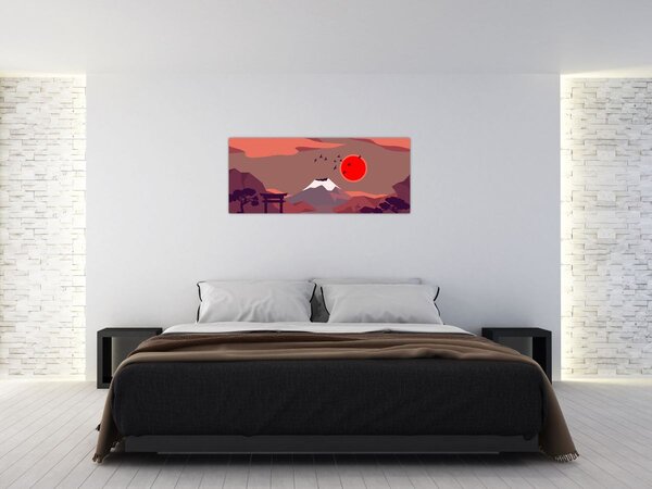 Slika - Planine Fuji (120x50 cm)