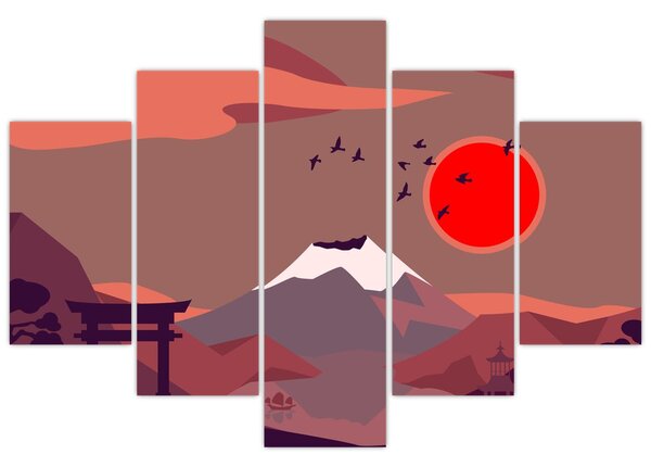 Slika - Planine Fuji (150x105 cm)