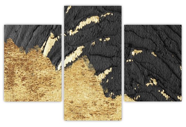 Slika - Zlatna struktura N⁰1 (90x60 cm)