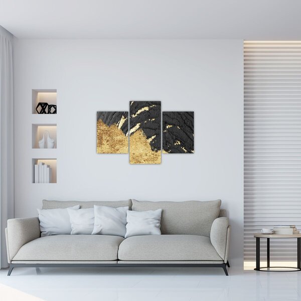Slika - Zlatna struktura N⁰1 (90x60 cm)