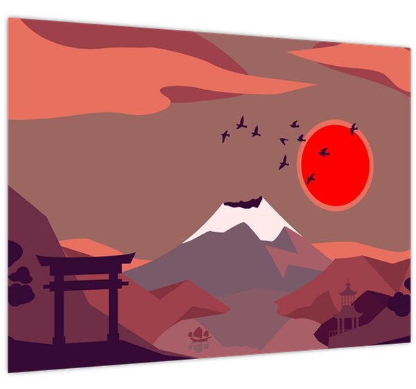 Slika - Planine Fuji (70x50 cm)