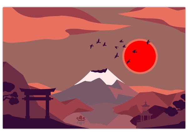Slika - Planine Fuji (90x60 cm)