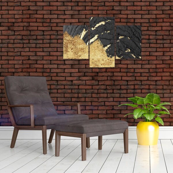 Slika - Zlatna struktura N⁰1 (90x60 cm)