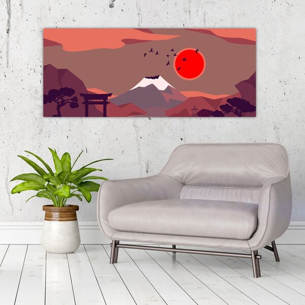 Slika - Planine Fuji (120x50 cm)