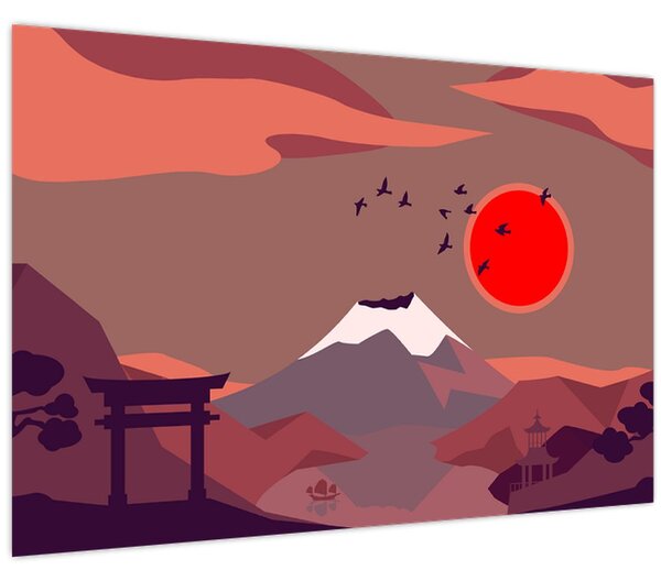 Slika - Planine Fuji (90x60 cm)