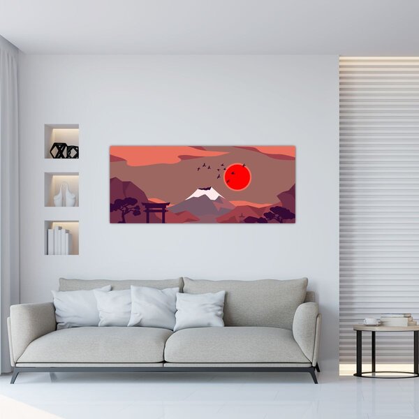 Slika - Planine Fuji (120x50 cm)