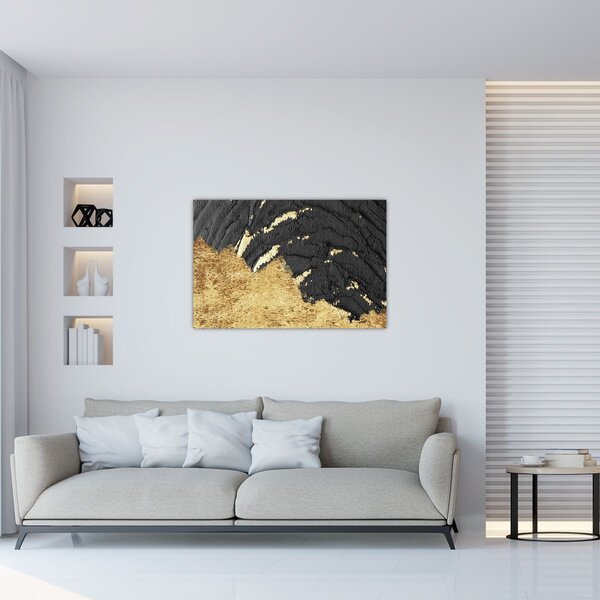 Slika - Zlatna struktura N⁰1 (90x60 cm)