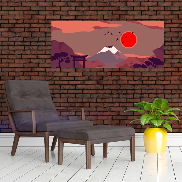 Slika - Planine Fuji (120x50 cm)