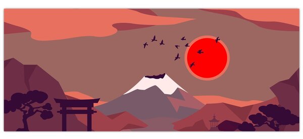 Slika - Planine Fuji (120x50 cm)
