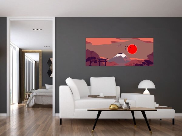 Slika - Planine Fuji (120x50 cm)