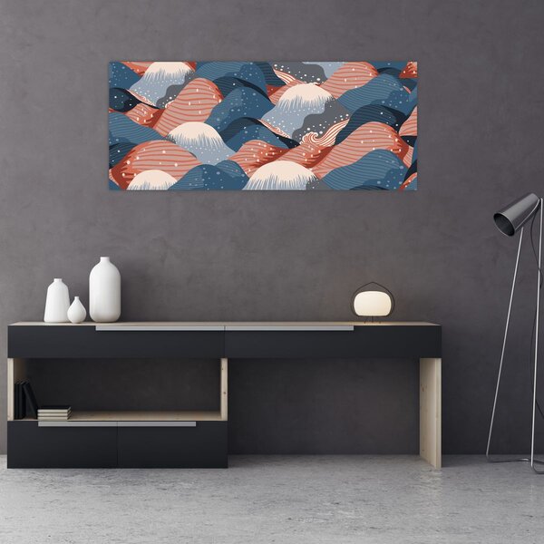 Slika - Japanski valovi (120x50 cm)