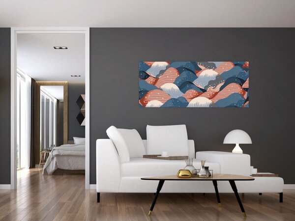 Slika - Japanski valovi (120x50 cm)