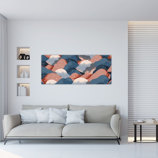 Slika - Japanski valovi (120x50 cm)
