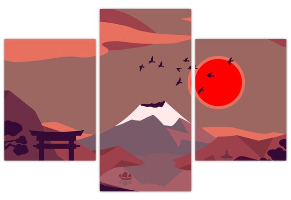 Slika - Planine Fuji (90x60 cm)