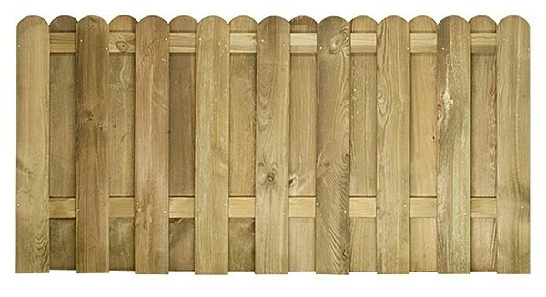 Drvena ograda za dvorište Starnberg (Dimenzije Š x V: 180 x 90 cm, Bez okvira)